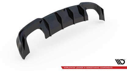 Heckansatz Diffusor passend für Audi S3 Limousine 8V FL schwarz Hochglanz