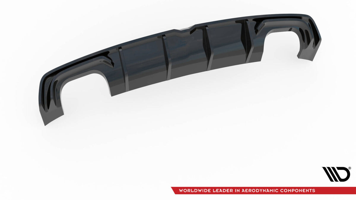 Heckansatz Diffusor passend für Audi S3 Limousine 8V schwarz Hochglanz