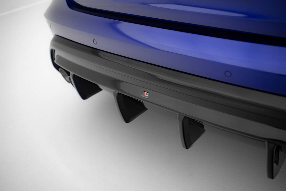 Heckansatz Diffusor passend für Audi S3 Limousine 8Y FL schwarz Hochglanz