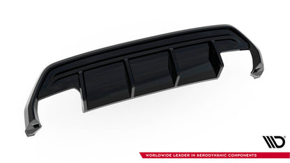 Heckansatz Diffusor passend für Audi S3 Limousine 8Y FL schwarz Hochglanz