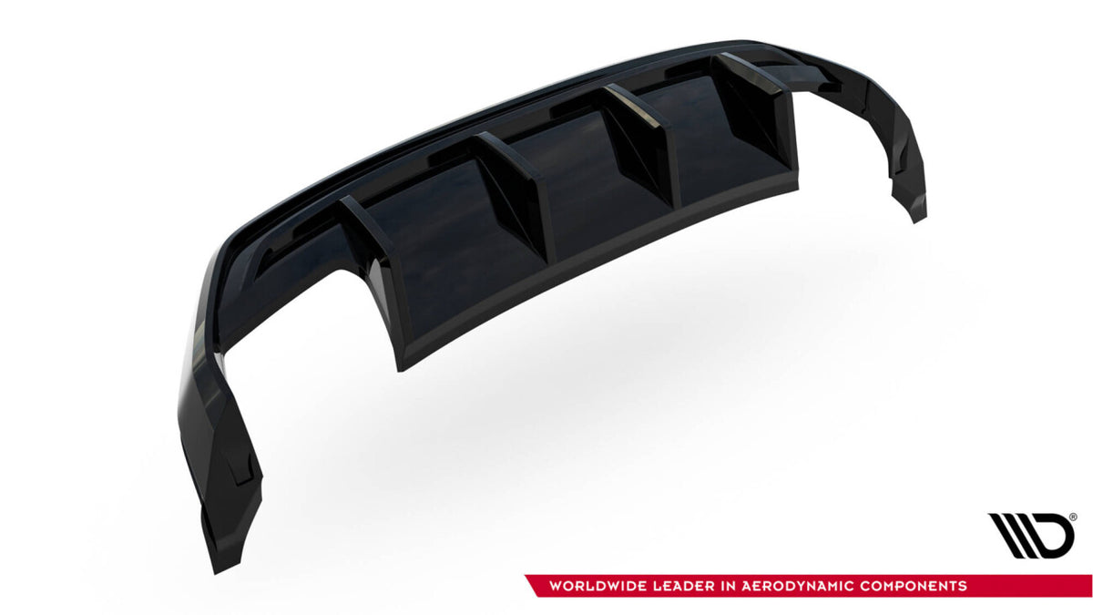 Heckansatz Diffusor passend für Audi S3 Limousine 8Y FL schwarz Hochglanz