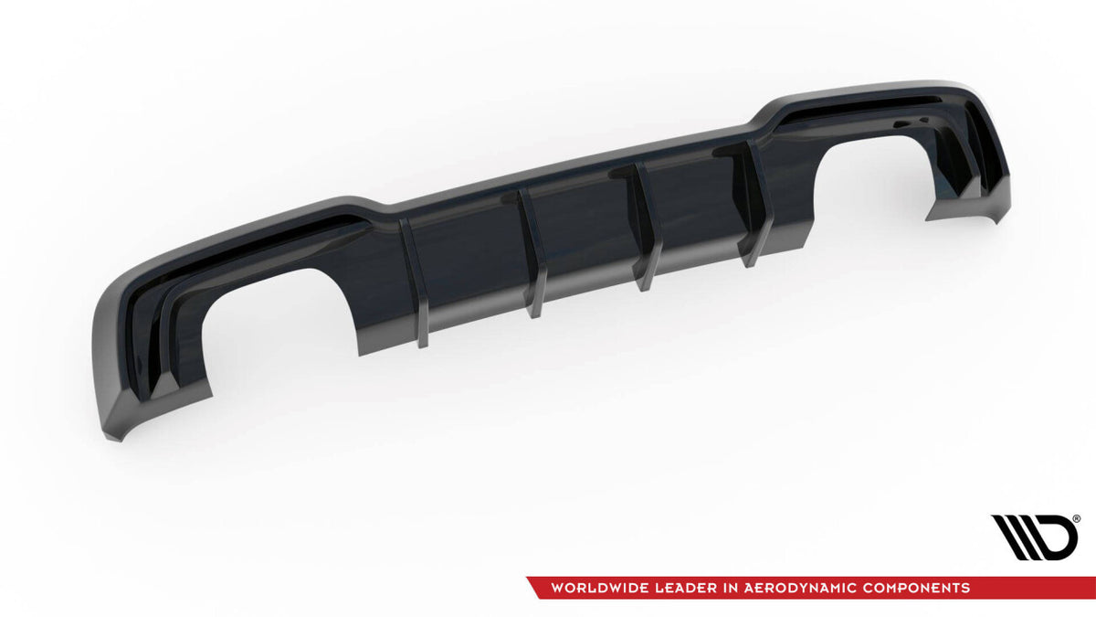 Heckansatz Diffusor passend für Audi S3 Sportback 8V FL schwarz Hochglanz