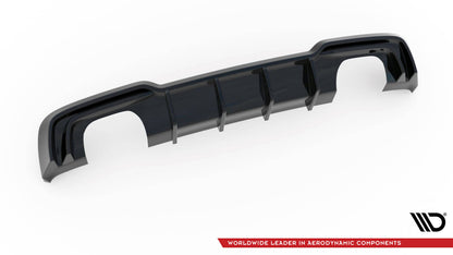 Heckansatz Diffusor passend für Audi S3 Sportback 8V FL schwarz Hochglanz