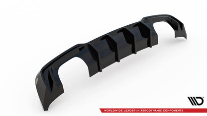 Heckansatz Diffusor passend für Audi S3 Sportback 8V FL schwarz Hochglanz