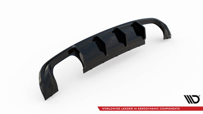 Heckansatz Diffusor passend für Audi S3 Sportback 8V schwarz Hochglanz