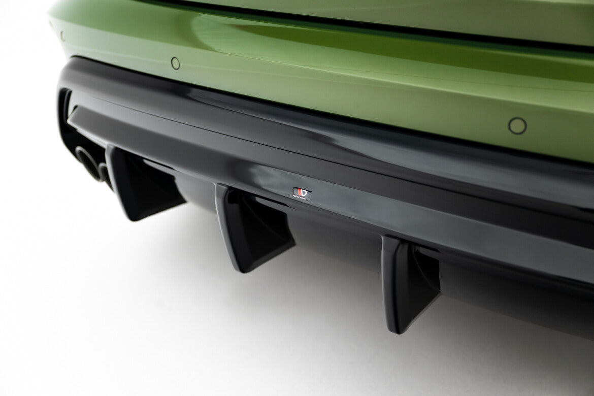 Heckansatz Diffusor passend für Audi S3 Sportback 8Y FL schwarz Hochglanz