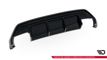 Heckansatz Diffusor passend für Audi S3 Sportback 8Y FL schwarz Hochglanz