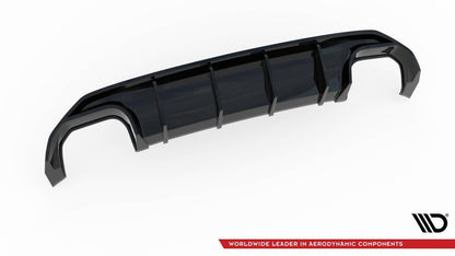 Heckansatz Diffusor passend für Audi S3 Sportback 8Y schwarz Hochglanz
