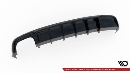 Heckansatz Diffusor passend für Audi S5 / A5 S-Line 8T FL (Doppelauspuff li.) schwarz Hochglanz
