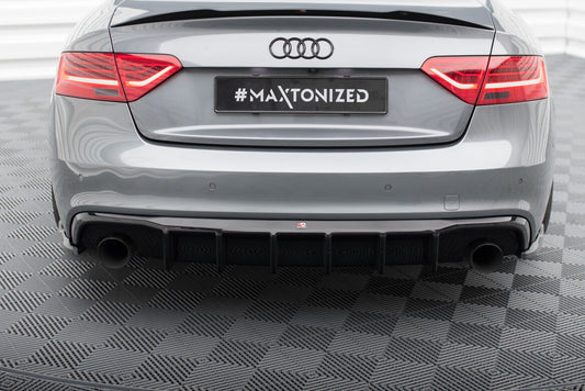 Heckansatz Diffusor passend für Audi S5 / A5 S-Line 8T FL (Einzelauspuff li. re.) schwarz Hochglanz