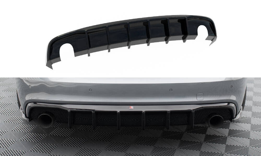 Heckansatz Diffusor passend für Audi S5 / A5 S-Line 8T FL (Einzelauspuff li. re.) schwarz Hochglanz