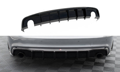 Heckansatz Diffusor passend für Audi S5 / A5 S-Line 8T FL (Einzelauspuff li. re.) schwarz Hochglanz