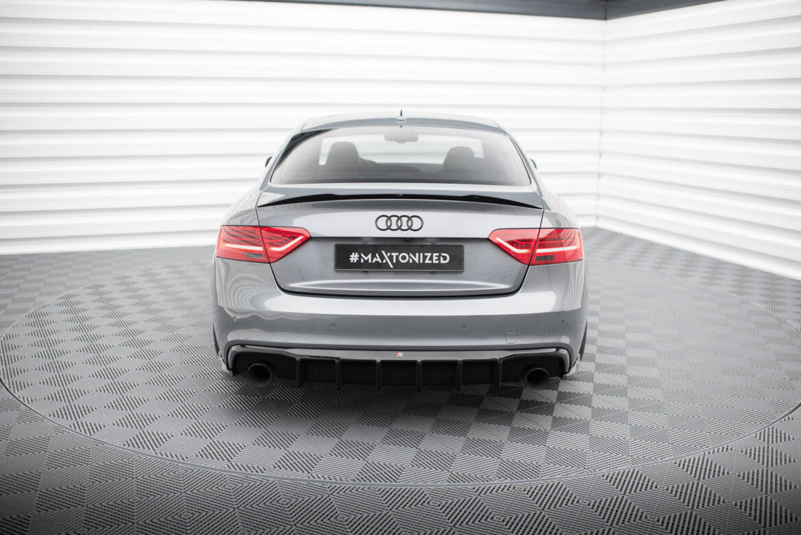 Heckansatz Diffusor passend für Audi S5 / A5 S-Line 8T FL (Einzelauspuff li. re.) schwarz Hochglanz