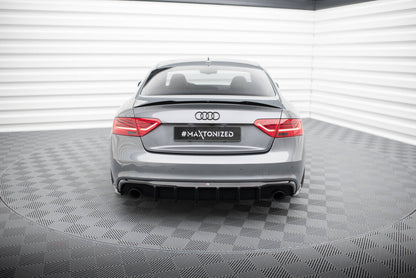 Heckansatz Diffusor passend für Audi S5 / A5 S-Line 8T FL (Einzelauspuff li. re.) schwarz Hochglanz