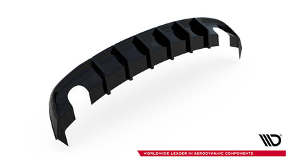 Heckansatz Diffusor passend für Audi S5 / A5 S-Line 8T FL (Einzelauspuff li. re.) schwarz Hochglanz