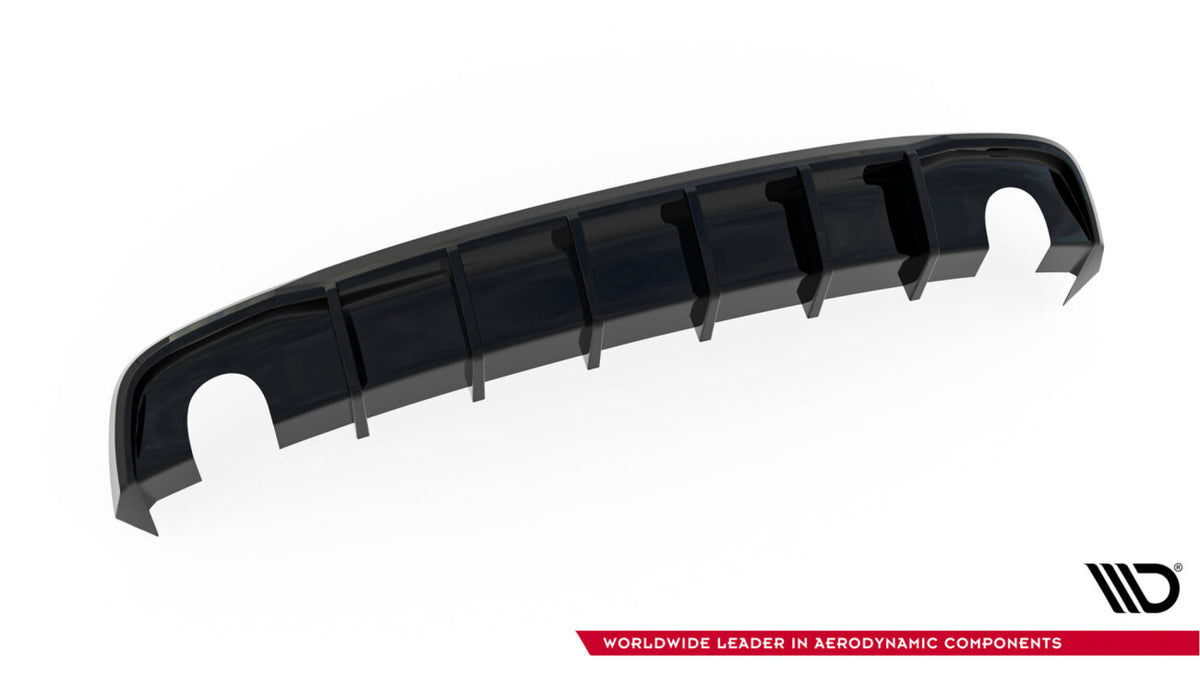 Heckansatz Diffusor passend für Audi S5 / A5 S-Line 8T FL (Einzelauspuff li. re.) schwarz Hochglanz