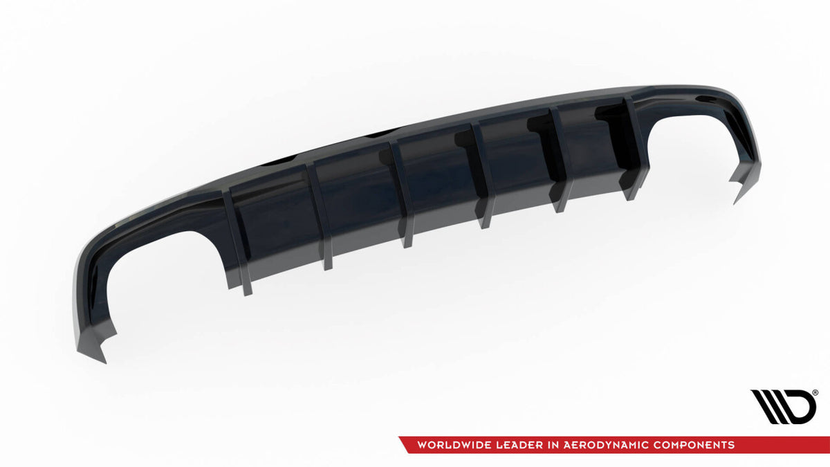 Heckansatz Diffusor passend für Audi S5 / A5 S-Line 8T FL schwarz Hochglanz
