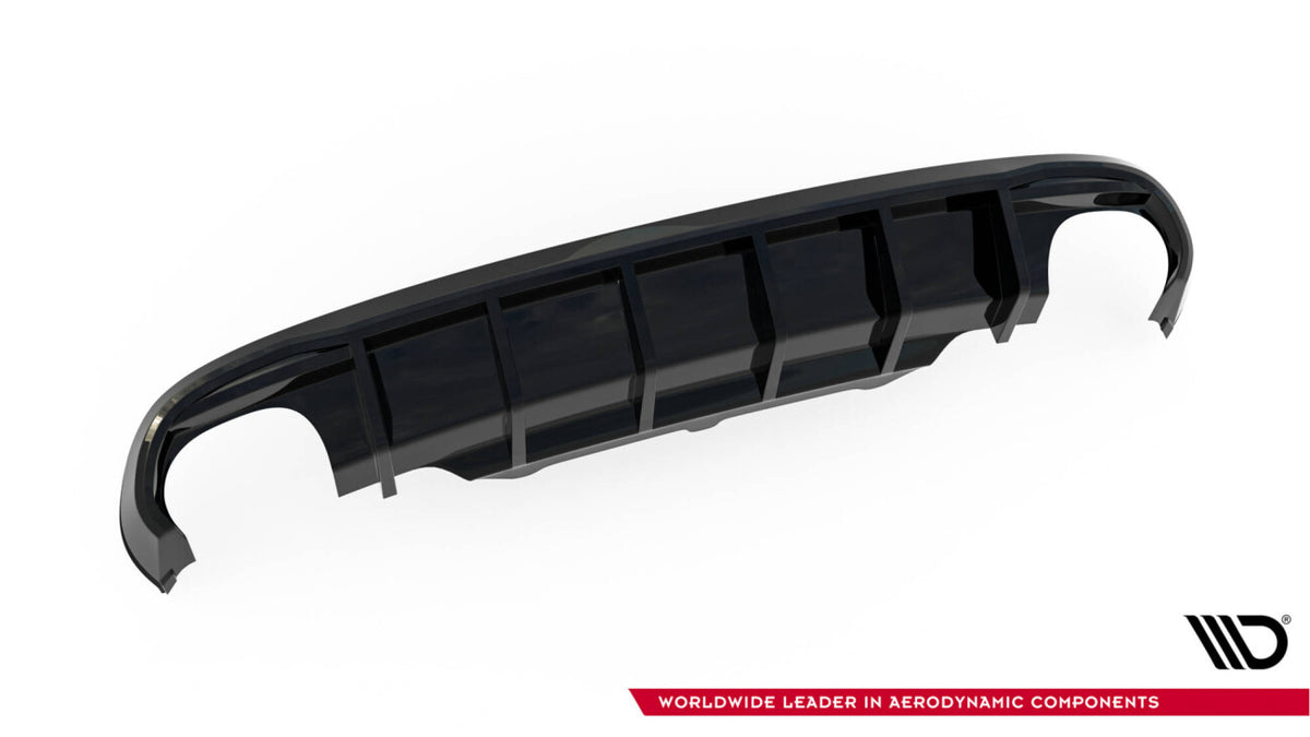 Heckansatz Diffusor passend für Audi S5 Coupe / Cabrio S-Line 8T schwarz Hochglanz