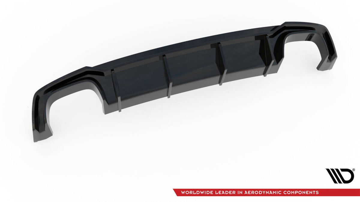 Heckansatz Diffusor passend für Audi S5 F5 Coupe / Sportback schwarz Hochglanz
