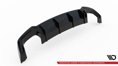 Heckansatz Diffusor passend für Audi S5 F5 Coupe / Sportback schwarz Hochglanz