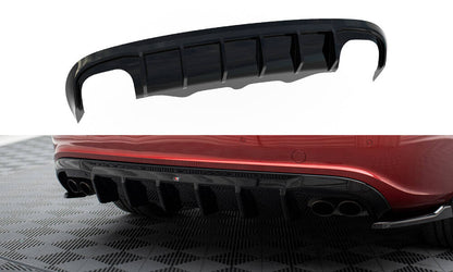 Heckansatz Diffusor passend für Audi S5 Sportback 8T schwarz Hochglanz