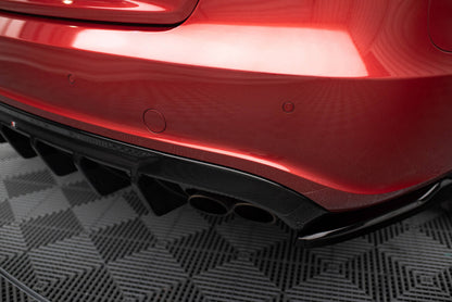 Heckansatz Diffusor passend für Audi S5 Sportback 8T schwarz Hochglanz