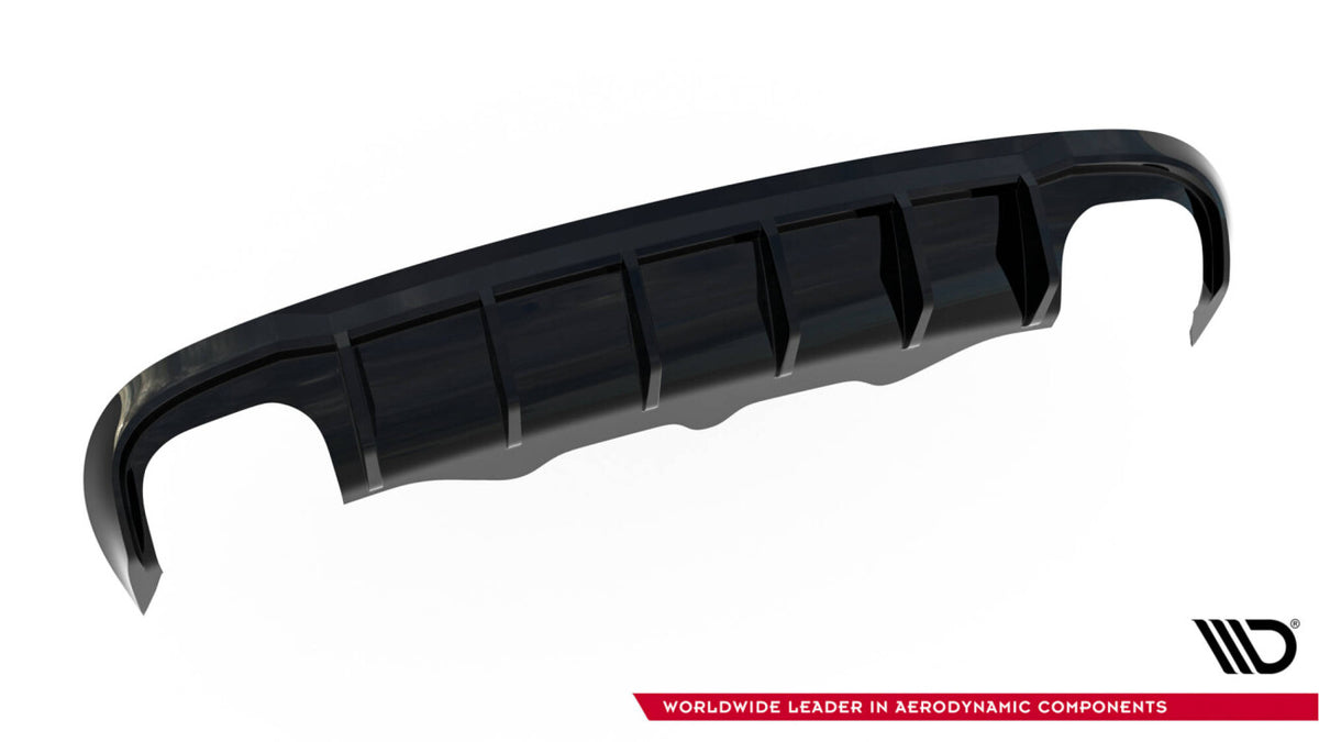 Heckansatz Diffusor passend für Audi S5 Sportback 8T schwarz Hochglanz