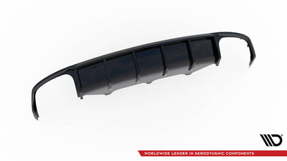 Heckansatz Diffusor passend für Audi S7 C7 schwarz Hochglanz