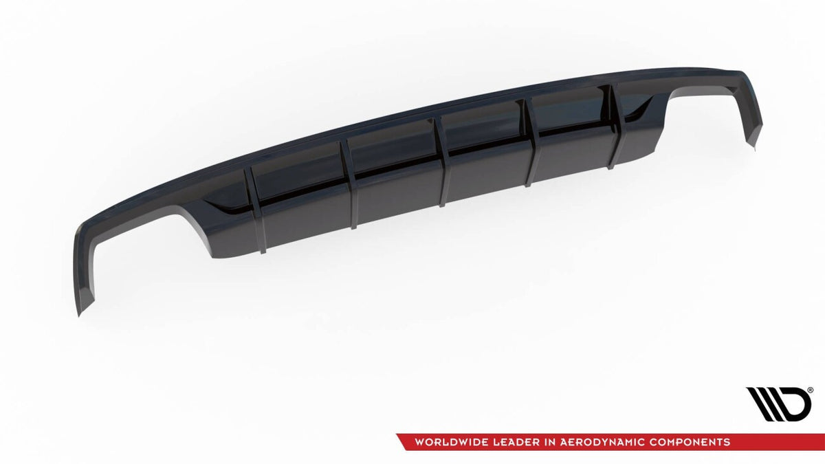 Heckansatz Diffusor passend für Audi S8 D4 FL schwarz Hochglanz