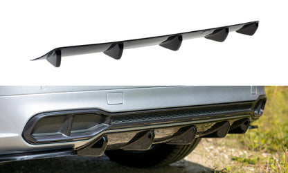 Heckansatz Diffusor passend für Audi SQ5/Q5 S-line Mk2 schwarz Hochglanz
