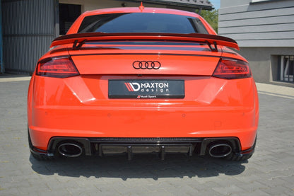 Heckansatz Diffusor passend für Audi TT RS 8S schwarz Hochglanz