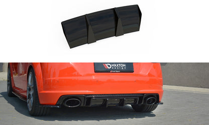 Heckansatz Diffusor passend für Audi TT RS 8S schwarz Hochglanz