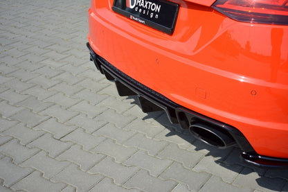 Heckansatz Diffusor passend für Audi TT RS 8S schwarz Hochglanz