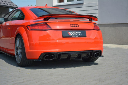 Heckansatz Diffusor passend für Audi TT RS 8S schwarz Hochglanz