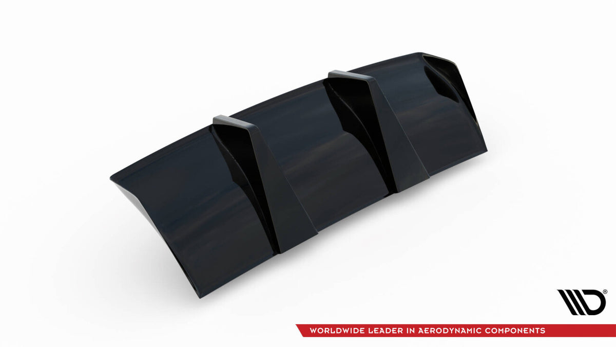 Heckansatz Diffusor passend für Audi TT RS 8S schwarz Hochglanz
