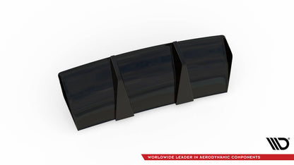 Heckansatz Diffusor passend für Audi TT RS 8S schwarz Hochglanz