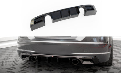 Heckansatz Diffusor passend für Audi TT S-Line 8S schwarz Hochglanz