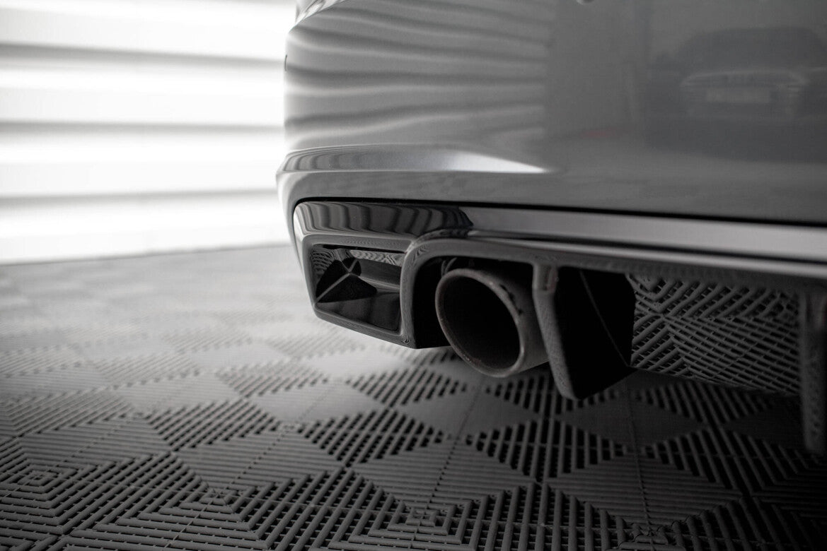 Heckansatz Diffusor passend für Audi TT S-Line 8S schwarz Hochglanz