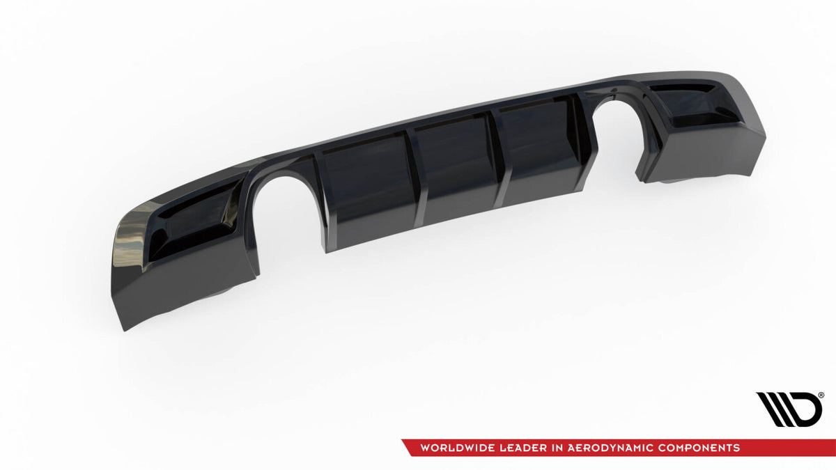 Heckansatz Diffusor passend für Audi TT S-Line 8S schwarz Hochglanz