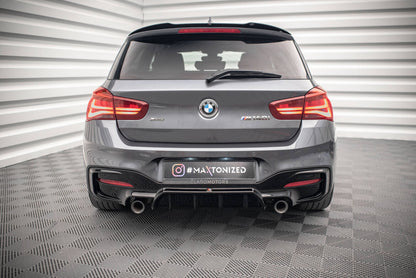 Heckansatz Diffusor passend für BMW 1 F20/ F21 FL M-Power schwarz Hochglanz