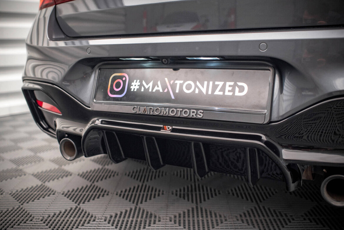 Heckansatz Diffusor passend für BMW 1 F20/ F21 FL M-Power schwarz Hochglanz