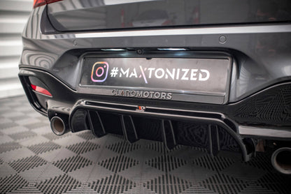 Heckansatz Diffusor passend für BMW 1 F20/ F21 FL M-Power schwarz Hochglanz
