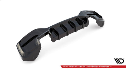 Heckansatz Diffusor passend für BMW 1 F20/ F21 FL M-Power schwarz Hochglanz
