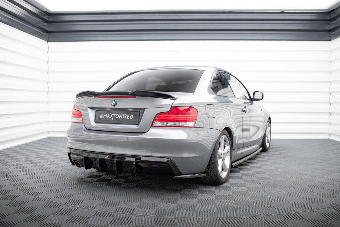 Heckansatz Diffusor passend für BMW 1er M-Paket E82 schwarz Hochglanz