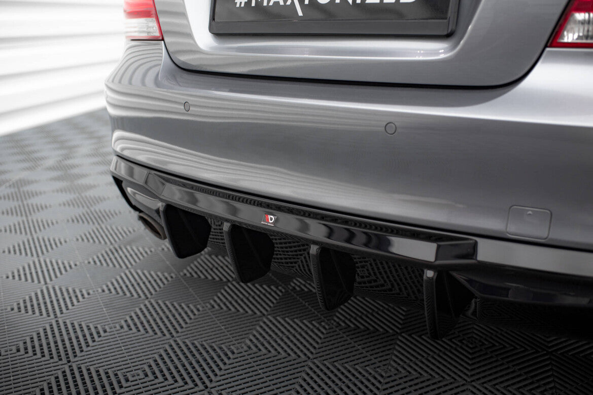 Heckansatz Diffusor passend für BMW 1er M-Paket E82 schwarz Hochglanz