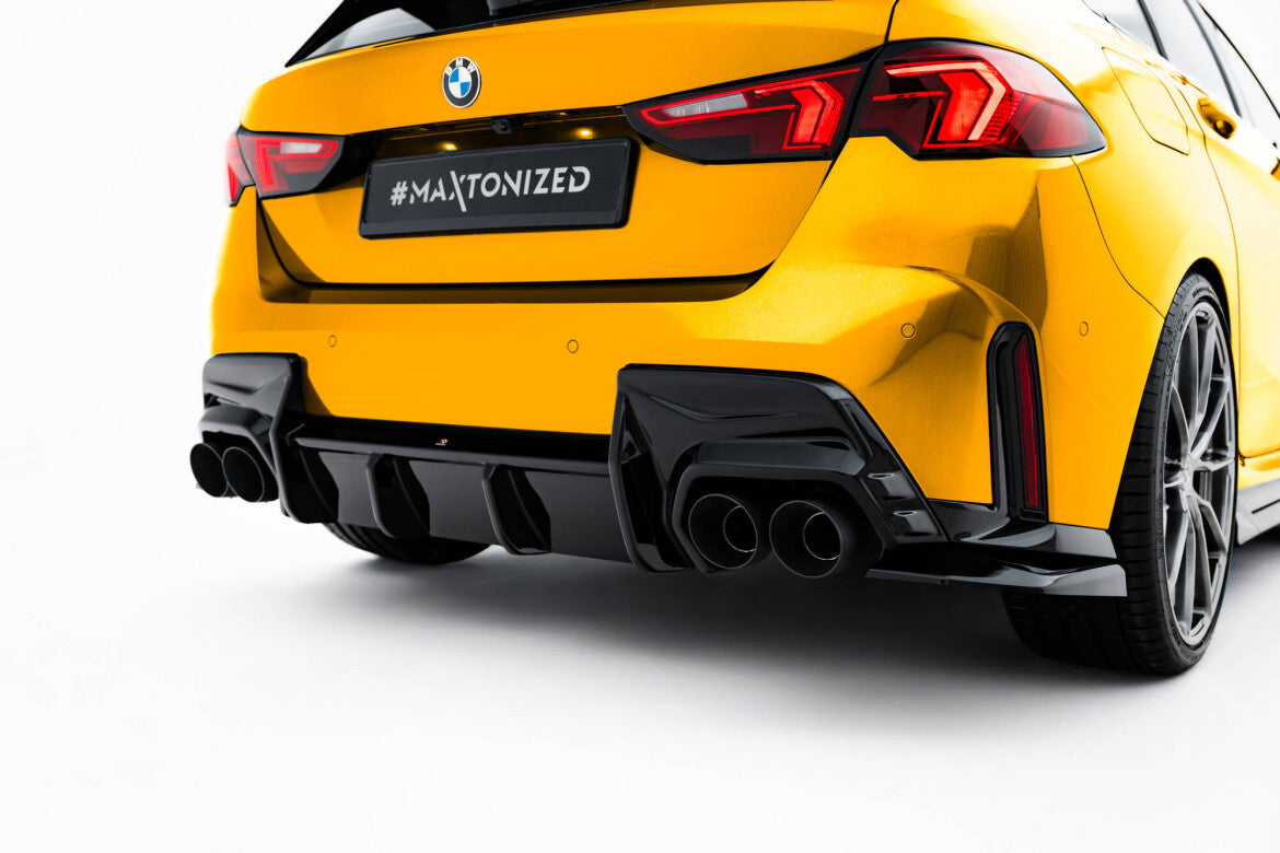 Heckansatz Diffusor passend für BMW 1er M-Paket F70 schwarz Hochglanz