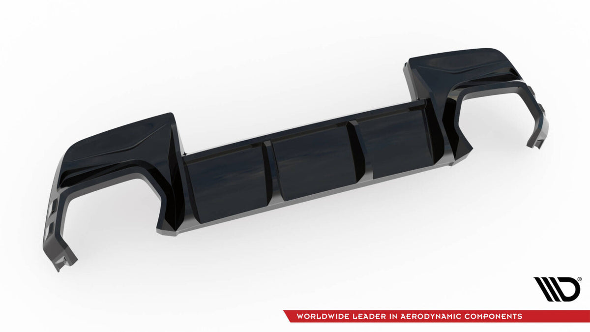Heckansatz Diffusor passend für BMW 1er M-Paket F70 schwarz Hochglanz