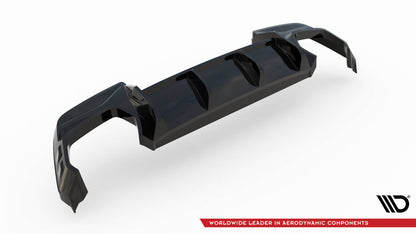 Heckansatz Diffusor passend für BMW 1er M-Paket F70 schwarz Hochglanz