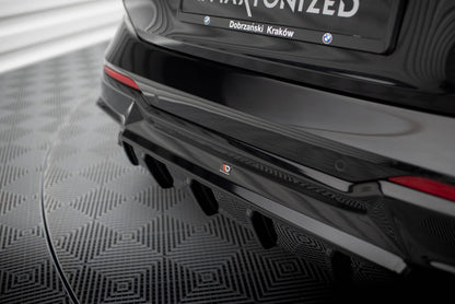 Heckansatz Diffusor passend für BMW 2 G42 schwarz Hochglanz