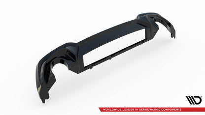 Heckansatz Diffusor passend für BMW 3er M-Paket G20 / G21 schwarz Hochglanz mit AHK